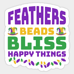 Feathers Beads Bliss Sticker